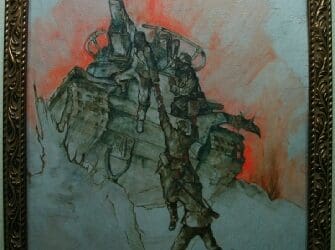 1944 Original Oil Painting by Otto Bloss